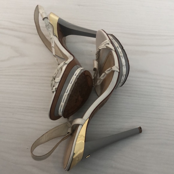 Charles Jourdan Heels - Off white / gray 8 - Picture 4 of 8